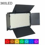 E600 RGB Color 40W 3200K-5600K LED Flat Panel Lights Live Broadcast Fill Light,EU Plug