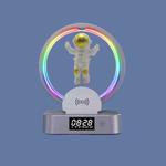 Y-558 Magnetic Levitation Astronaut TWS Bluetooth Speaker With RGB Light,Style: Golden Wireless Charging 