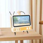 MHT736 No Light Retro TV Shape Phone Stand Desktop Lazy Stand, Color Random Delivery