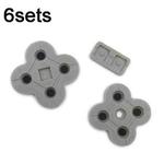 For Nintendo Dual Screen Lite 6sets Conductive Rubber Pad Soft Silicone Adhesive Key Button Pads