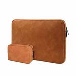 ND12 Lambskin Laptop Lightweight Waterproof Sleeve Bag, Size: 14.1-15.4 inches(Yellow with Bag)