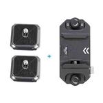 XILETU DSLR Camera Gimbal Arca Swiss Quick Release Plate Clamp,Spec: Capture Clip+2pcs PQ-38 