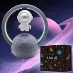 Y-598 Suspended Astronaut Bluetooth Speaker RGB Light Subwoofer Ornament,Spec: 598B Silver+Gift Bag