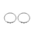 For Xbox One Elite 5pairs 3D Replacement Ring Handle Accessories, Color: Silver Plating