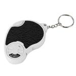 6901A 8X 20X Double Lens Folding Magnifier With LED Lamp and Keychain(Black)