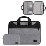 Baona BN-I003 Oxford Cloth Full Open Portable Waterproof Laptop Bag, Size: 11/12 inches(Gray+Power Bag)