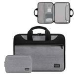 Baona BN-I003 Oxford Cloth Full Open Portable Waterproof Laptop Bag, Size: 16/17 inches(Gray+Power Bag)