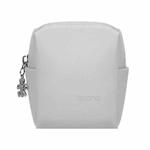 Baona BN-G003 Leather Mini Portable Multifunctional Digital Storage Bag(Zipper Gray)