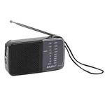 BAIJIALI KK-218 Vintage Analog Portable Multiband Built-in Speaker Radio(Black)