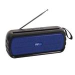 BAIJIALI SY-918 Solar Emergency Radio Read U Disk Large Volume Speaker LED Light Portable Player(Blue)