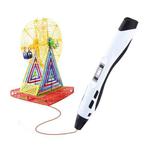 SL-300A  3D Printing Pen 8 Speed Control High and Low Temperature Version Support PLA/ABS/PCL Filament(White)