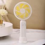 M9 Handheld Mini Fan Outdoor USB Charging Desktop Fan 1500mAh(White)