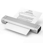 M08F Bluetooth Wireless Handheld Portable Thermal Printer(Silver A4 Version)