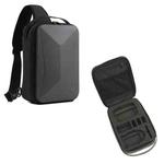 For DJI Mini 3 / Mini 3 Pro Hard Shell Storage Bag Box Chest Bag Shoulder Bag Messenger Bag(Dark Gray)