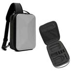 For DJI Mini 3 / Mini 3 Pro Hard Shell Storage Bag Box Chest Bag Shoulder Bag Messenger Bag(Silver)