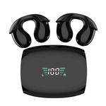 YYK-Q96 Clip Ear Digital Display With Charging Bin Bone Conduction Bluetooth Earphones(Black)