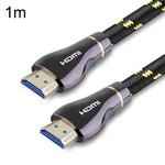 1m All Copper 2.0 HDMI HD Cable Supports 4K Zinc Alloy HDMI Data Cable(Black)