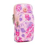 B062 Small Running Mobile Phone Arm Bag Sports Fitness Wrist Bag(Rose Red)