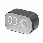 S15 Wireless Card Bluetooth Speaker Mini Alarm Clock(Black)
