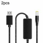 2pcs DC 5V To 12V USB Booster Cable Mobile Power Monitoring Power Cord