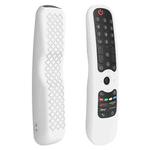 For LG AN-MR21GC / AN-MR21N / AN-MR21GA TV Remote Control Silicone Case(White)