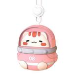 CS1327 Small USB Charging Cartoon Hanging Neck Fan Portable Leafless Silent Mini Fan(Cat)