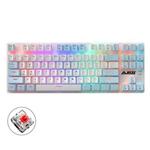 Ajazz AK40pro 87 Keys Bluetooth/Wireless/Wired Three Mode Game Office Mechanical Keyboard Mixed Light Red Shaft (Blue White)