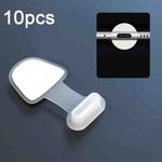 10pcs USB-C/Type-C  Mobile Phone Charging Port Silicone Anti-Dust Plug Back-adhesive Loss-proof Cover(Transparent)