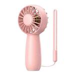 USB Outdoor Mini Handheld Brushless Motor Fan, Style: 1500mAh(Pink)