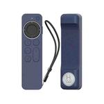 For Apple TV Siri Remote 2/3 AhaStyle PT165 Remote Controller Silicone Protective Case(Blue)