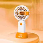 CS1333 Small USB Charging Desktop Fan Mini Handheld Silent Fan(Orange)