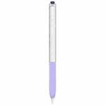 For Apple Pencil 2 AhaStyle PT-LC05 Jelly Style Translucent Silicone Protective Pen Case(Purple)