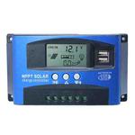 YCX-003 30-100A Solar Charging Controller with LED Screen & Dual USB Port Smart MPPT Charger, Model: 12/24V 50A