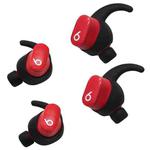 For Beats Studio Buds 2pairs Wireless Bluetooth Earphone Silicone Non-slip Ear Caps(Black)