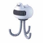 WT-E20 Stroller Fan USB Mute Portable Octopus High Air Volume Mini Fan, Style: Shake Head Type (White)