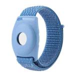 For AirTag Anti-Lost Device Case Locator Nylon Loop Watch Strap Wrist Strap, Size: 22cm Adult(Cape Blue)