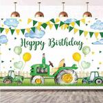 150x100cm Farm Tractor Photography Backdrop Cloth Birthday Party Decoration Supplies