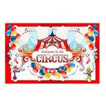 Animal Amusement Park Carnival Theme Background Banner Pull Flag Circus Background Decorative Cloth(W23020202)
