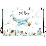 180x120cm Aircraft Theme Birthday Background Cloth Party Decoration Photography Background