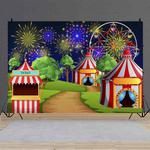 150 x 100cm Circus Amusement Park Ferris Wheel Photography Background Cloth(MDA07159)
