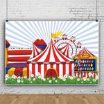 150 x 100cm Circus Clown Show Party Photography Background Cloth Decorative Scenes(MDZ00333)