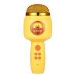 Children Wireless Microphone Bluetooth Phone Singing Microphone(Yellow)