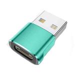WH-7659 2pcs USB 2.0 Male to USB-C / Type-C Female Adapter, Support Charging & Transmission Data(Green)