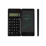 Solar Calculator Handwriting Board Learning Office Portable Folding LCD Writing Board(Black)