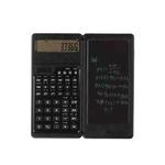 JSK-09 Solar Function Calculator Handwriting Pad 10 Digits Display Portable Handwriting Board(Black)