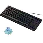 Ajazz AK873 87 Keys RGB Version Hot Swap Wired DIY Customized Mechanical Keyboard Biluo Shaft (Black)