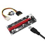 PCI-E Extended Line X1 To X16 Rotor Card External Graphics Card Expansion Card, Style: Big 4Pin interface