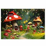 150 X 210cm Fantasy Forest Photography Background Cloth Cartoon Kids Party Decoration Backdrop(6364)