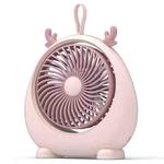 Dormitory Portable Animal Ear Desktop Electric Fan, Style: Directly Inserted Version Pink