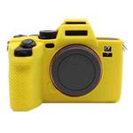 For Sony A7M4 A74 Mirrorless Digital Camera Silicone Case(Yellow)